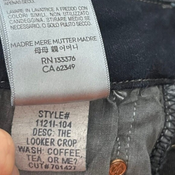 MOTHER The High Waisted Looker Jeans Women’s Size 26 Dark Wash Skinny Fit - Picture 14 of 16